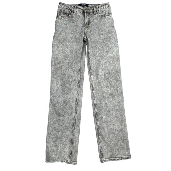 Hollister Denim - Hollister Low Rise Dad Jeans Acid Wash Gray W24 L33